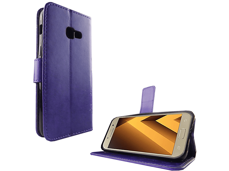 DESIGN (2017), KÖNIG Schutzhülle, Samsung, A3 Violett Bookcover, Galaxy