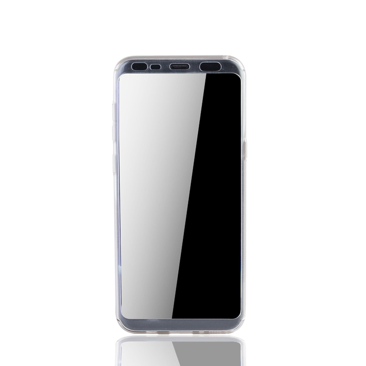 Cover, Samsung, Full Transparent DESIGN Schutzhülle, KÖNIG Galaxy S8,