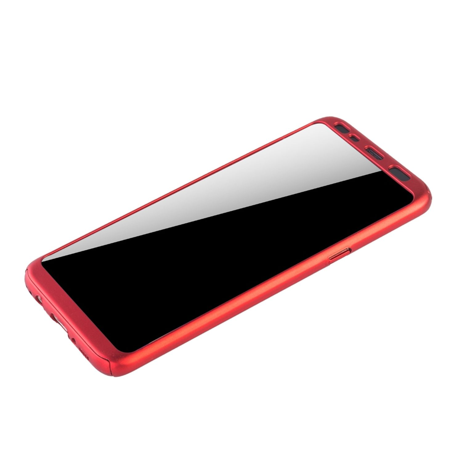 KÖNIG DESIGN Plus, Galaxy Full S8 Schutzhülle, Samsung, Cover, Rot