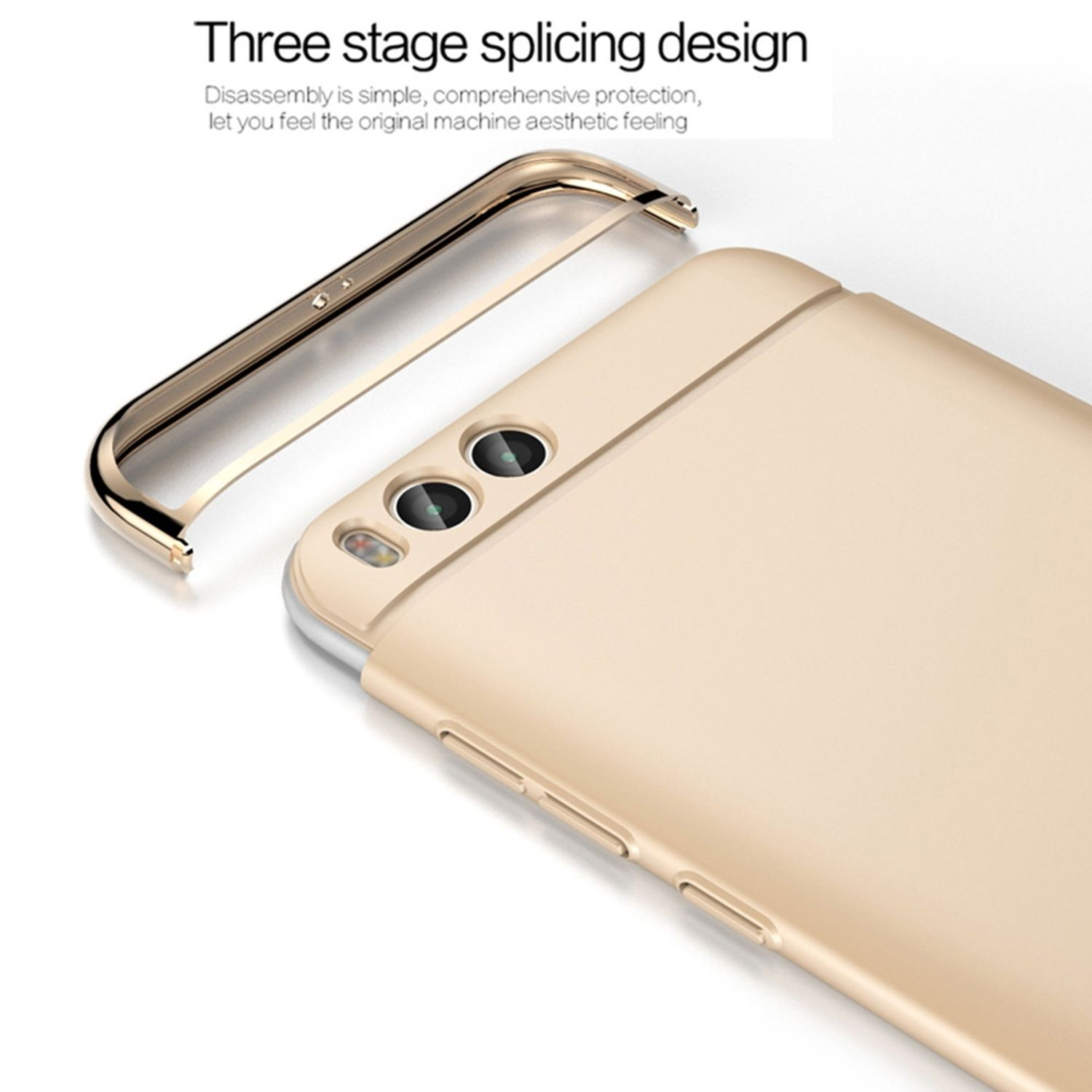 Mi 6 Xiaomi, KÖNIG DESIGN Schutzhülle, Gold Plus, Backcover,