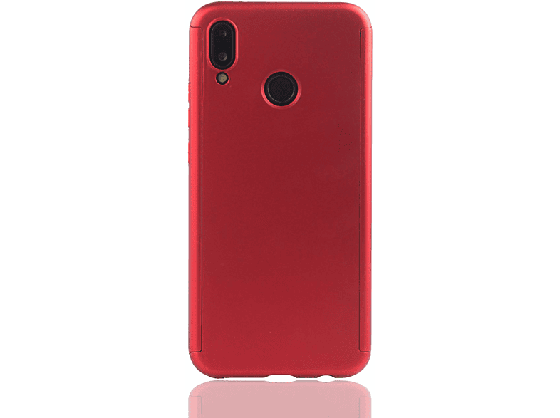 KÖNIG DESIGN Schutzhülle, Full Cover, Huawei, P20 Lite, Rot
