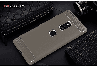 KÖNIG DESIGN Schutzhülle, Backcover, Sony, Xperia XZ3, Grau