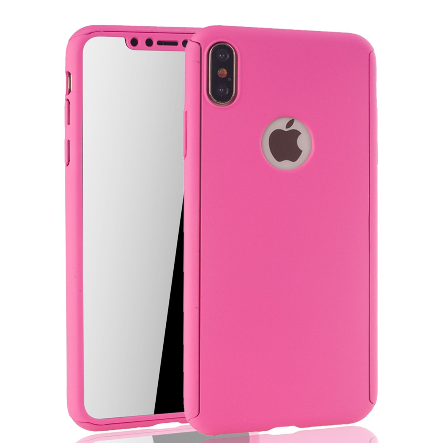 Pink XS DESIGN Apple, Max, Schutzhülle, Full KÖNIG Cover, iPhone