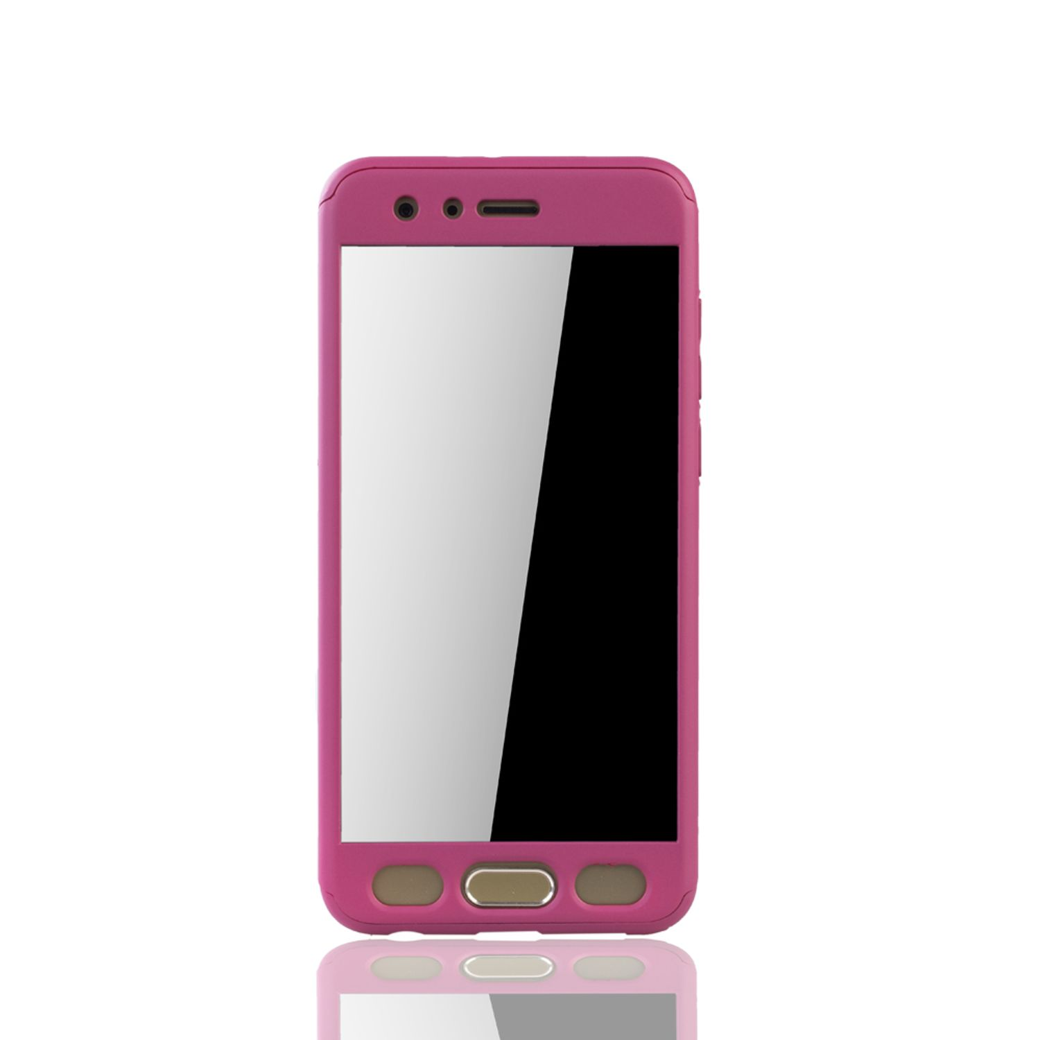 KÖNIG DESIGN Schutzhülle, Full Huawei, Honor 9, Cover, Pink