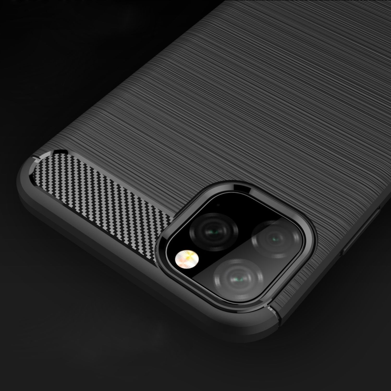 Schwarz iPhone 11 Backcover, Apple, Schutzhülle, DESIGN KÖNIG Pro,