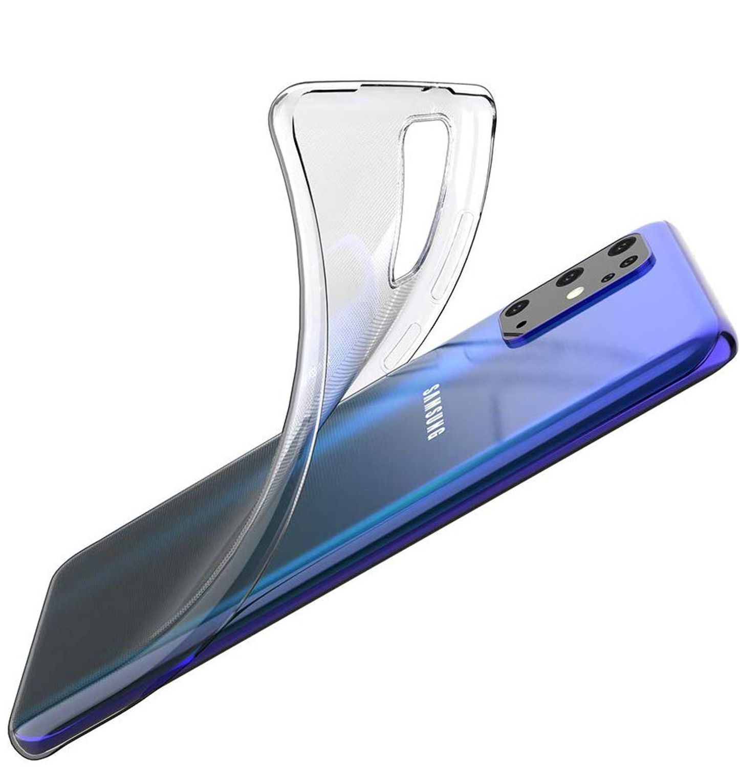 KÖNIG DESIGN Handyhülle Ultra Dünn Bumper, Plus, Galaxy S20 Transparent Samsung, Backcover
