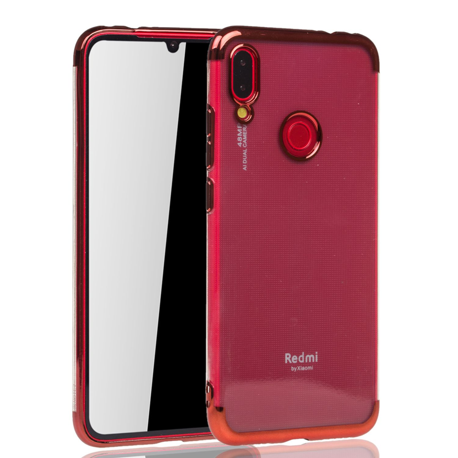 KÖNIG DESIGN Redmi Xiaomi, 7 / Schutzhülle, Note Redmi Note Pro, Rot Backcover, 7