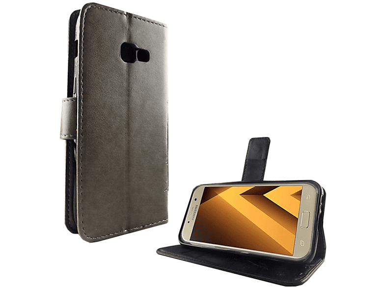 KÖNIG DESIGN Schutzhülle, Galaxy A3 Bookcover, (2017), Grau Samsung