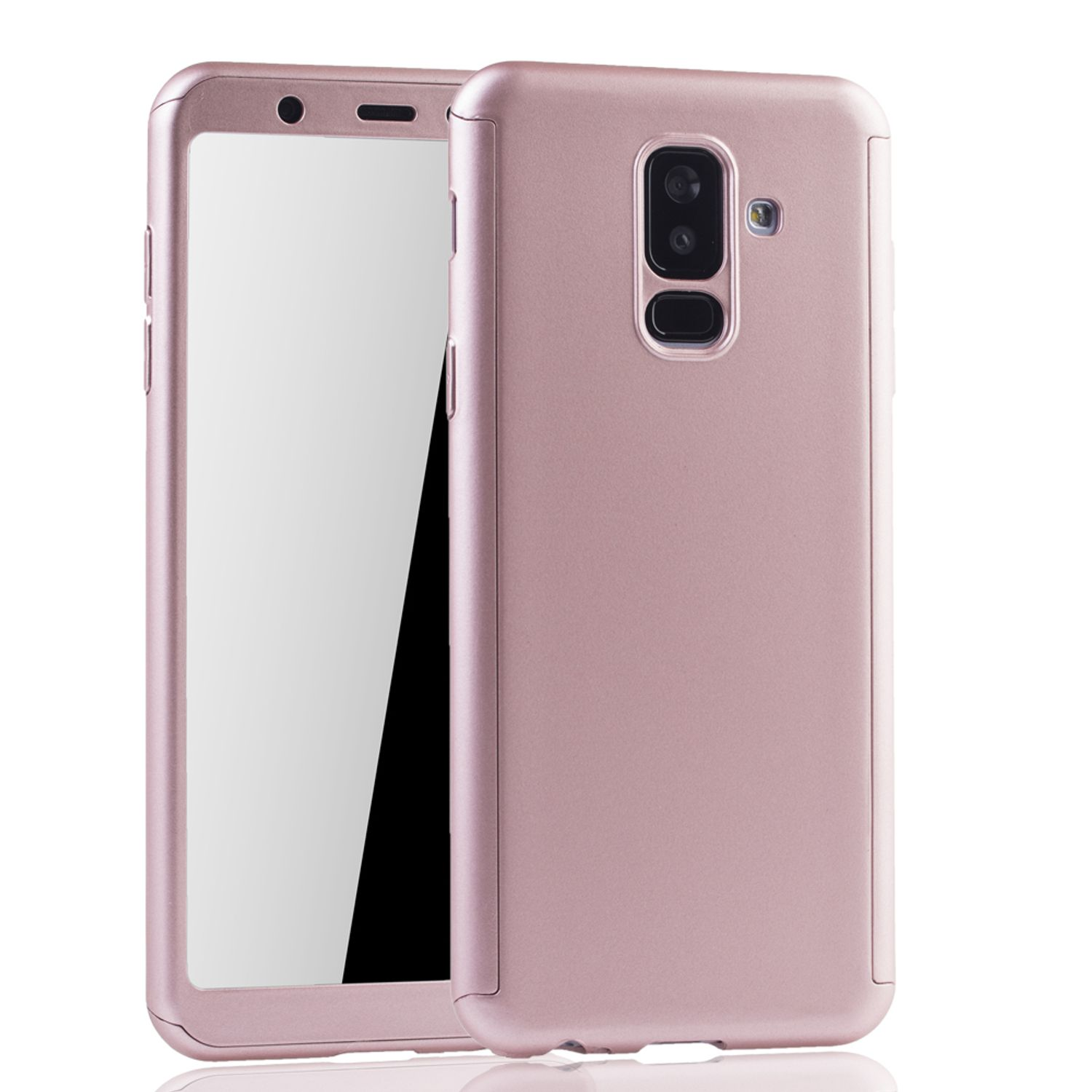 KÖNIG DESIGN Schutzhülle, Full Cover, (2018), Plus Samsung, Galaxy A6 Pink