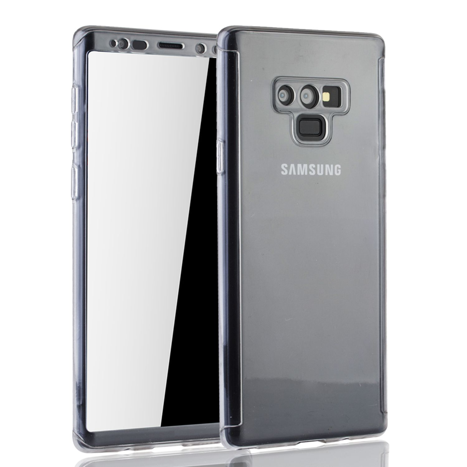 Galaxy Cover, 9, Note DESIGN Samsung, Transparent KÖNIG Full Schutzhülle,