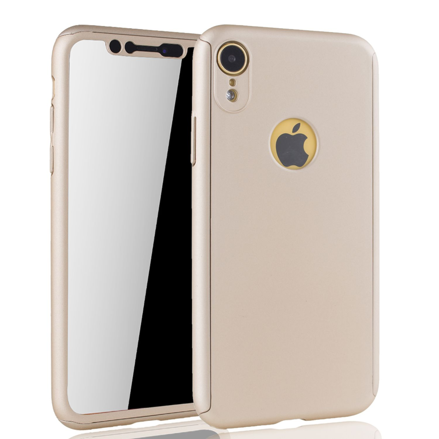 DESIGN Gold Apple, Cover, Schutzhülle, KÖNIG Full iPhone XR,