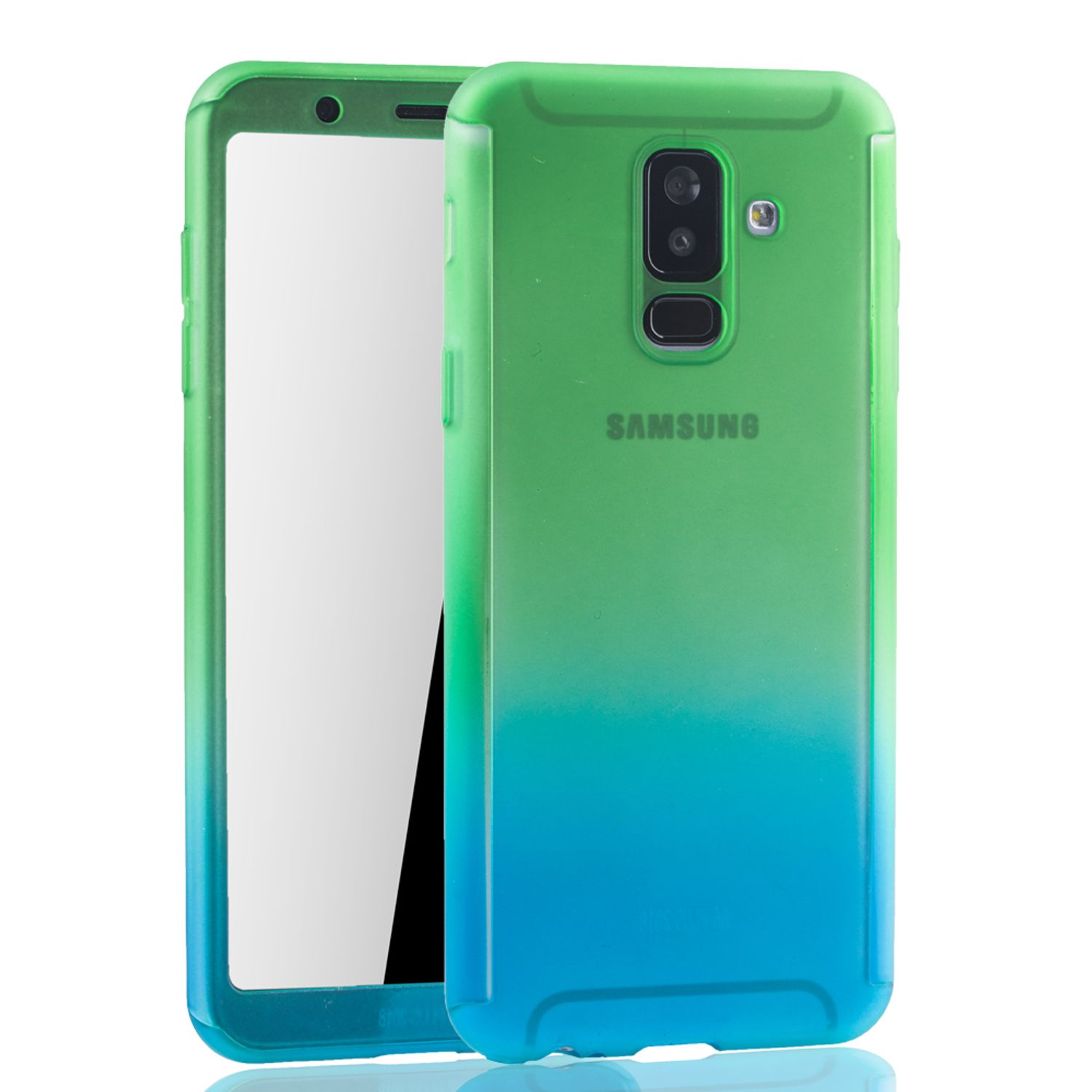 KÖNIG DESIGN Schutzhülle, Cover, A6 Plus Galaxy (2018), Mehrfarbig Samsung, Full