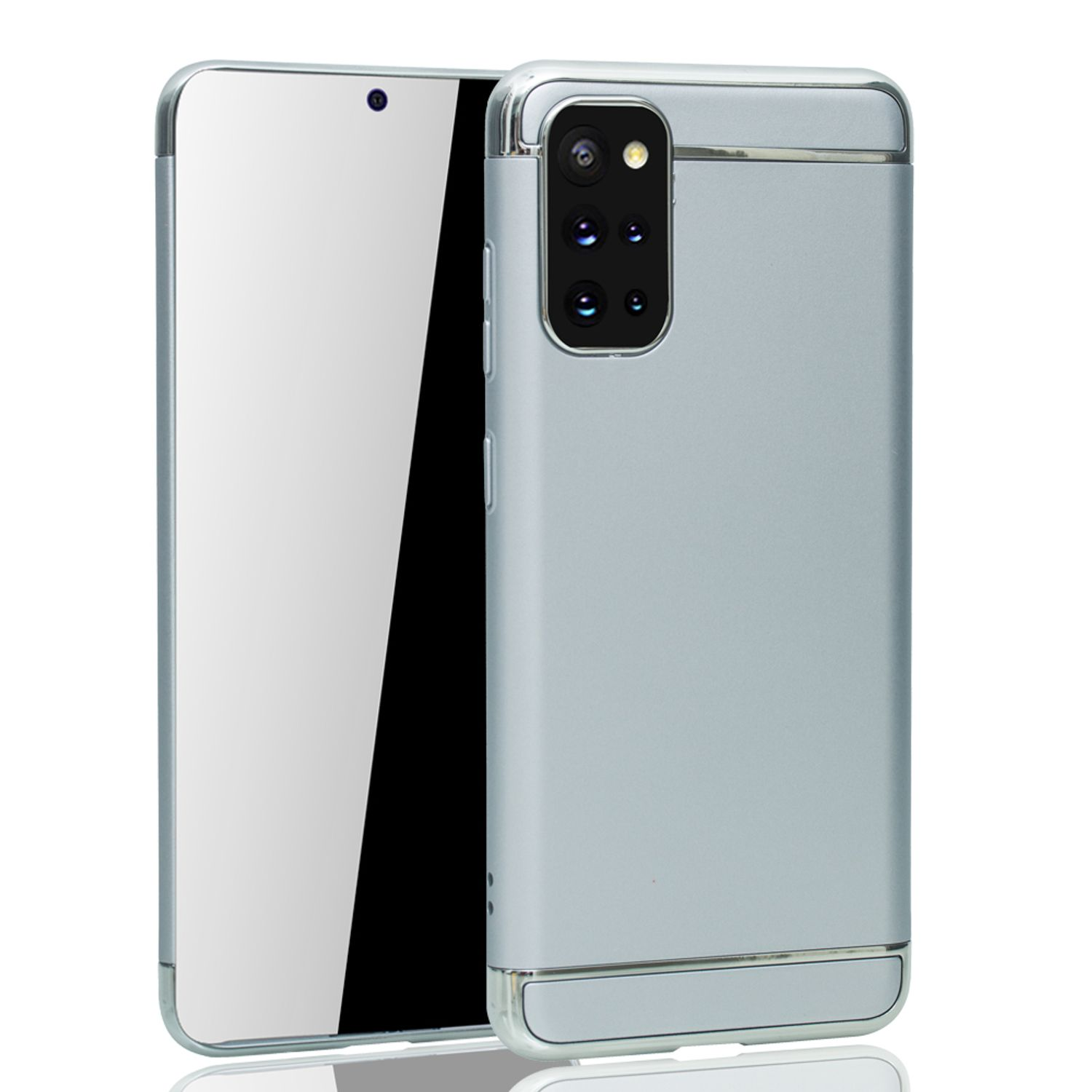 Samsung, Galaxy KÖNIG Plus, S20 Backcover, DESIGN Silber Schutzhülle,