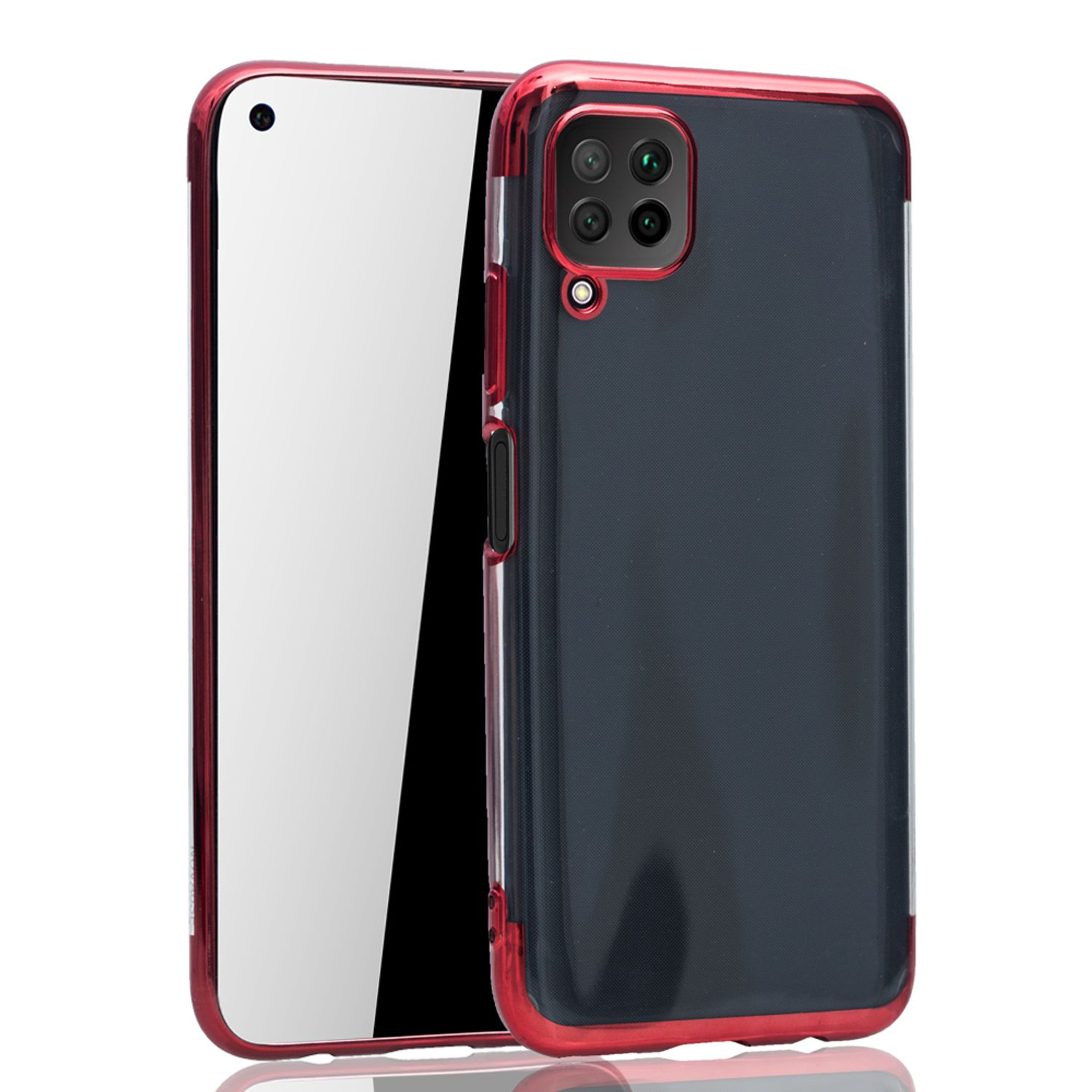 Huawei, Backcover, DESIGN Rot Schutzhülle, KÖNIG Lite, P40