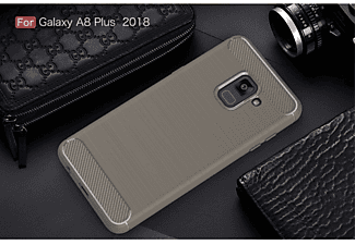 KÖNIG DESIGN Schutzhülle, Backcover, Samsung, Galaxy A8 Plus (2018), Grau