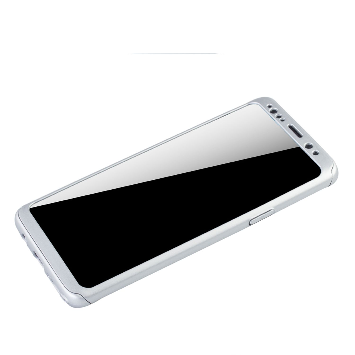 KÖNIG DESIGN Schutzhülle, Full Galaxy Plus, Silber Samsung, Cover, S9