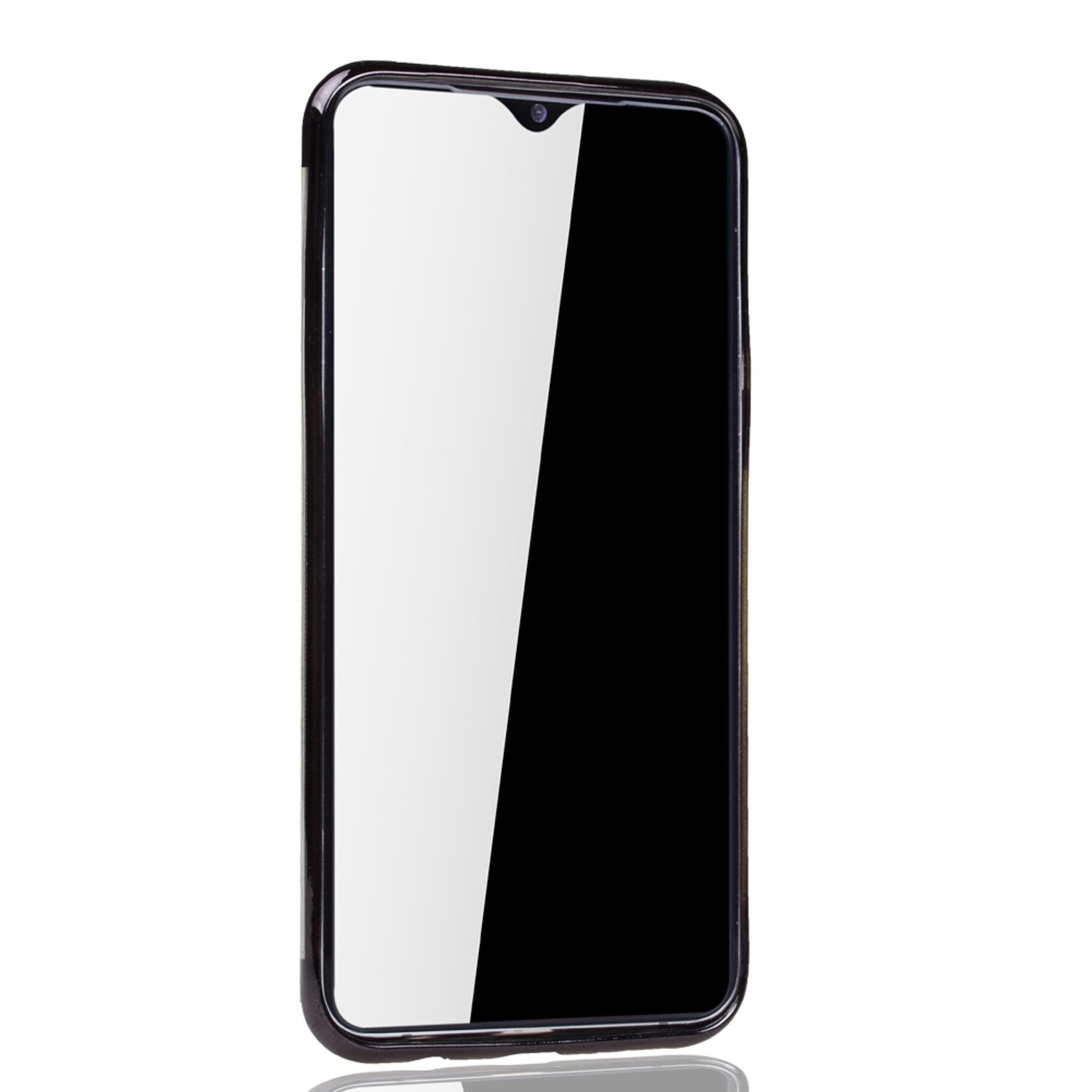 Samsung, M20, Schwarz KÖNIG DESIGN Galaxy Backcover, Schutzhülle,