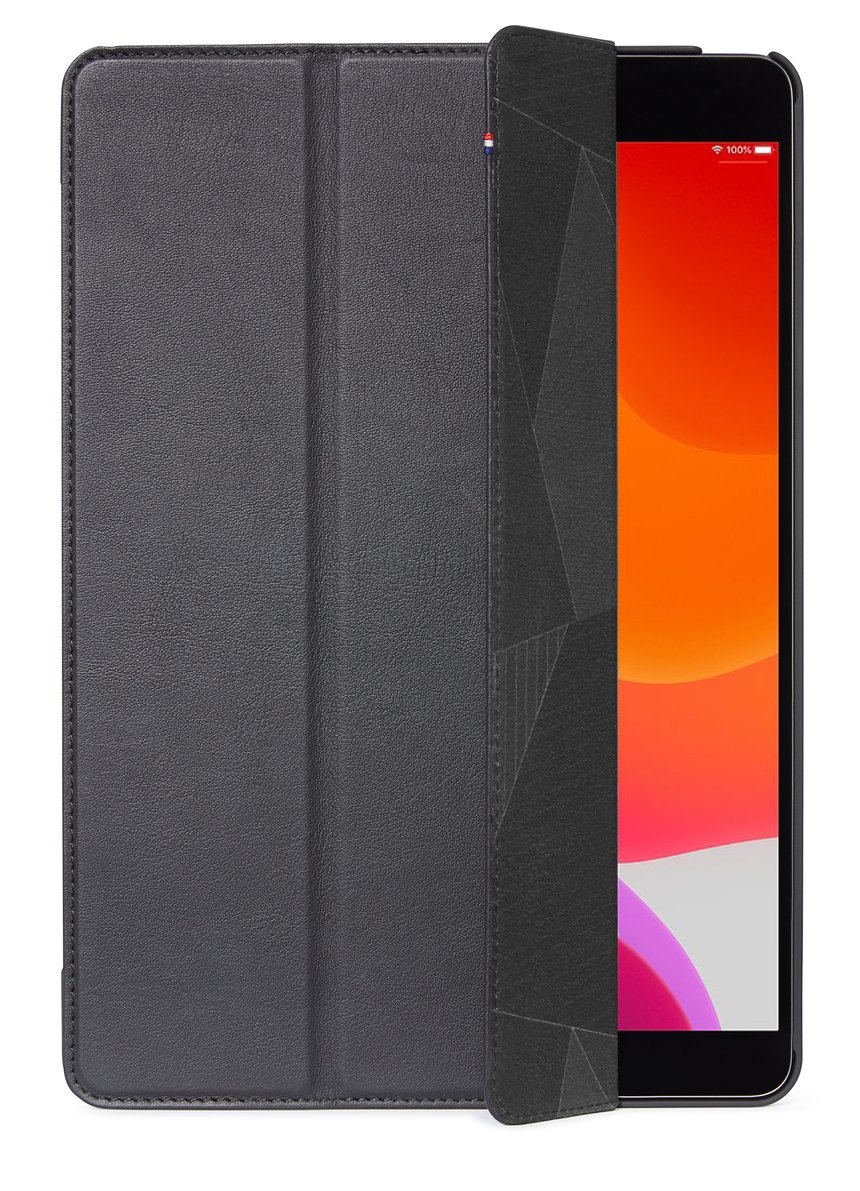 DECODED Schutzhülle Tablet cover Schwarz für Bookcover Vollnarbenleder, Apple