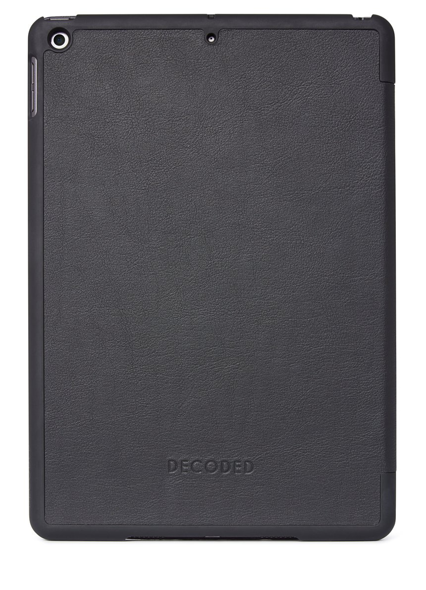 Vollnarbenleder, Apple cover Schwarz Bookcover Tablet für DECODED Schutzhülle