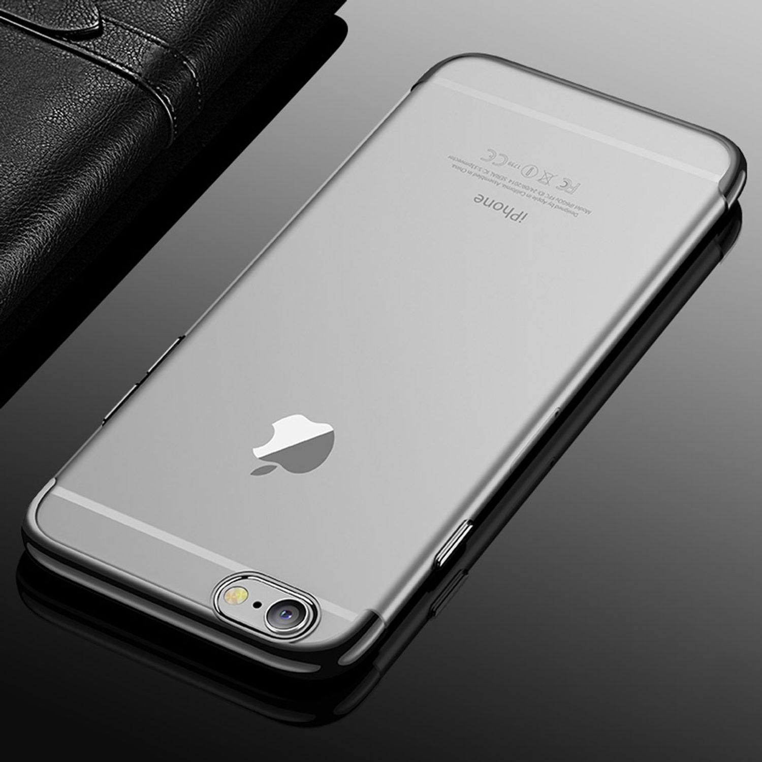 Apple, DESIGN Schutzhülle, Plus 6s 6 / KÖNIG Schwarz Plus, Backcover, IPhone
