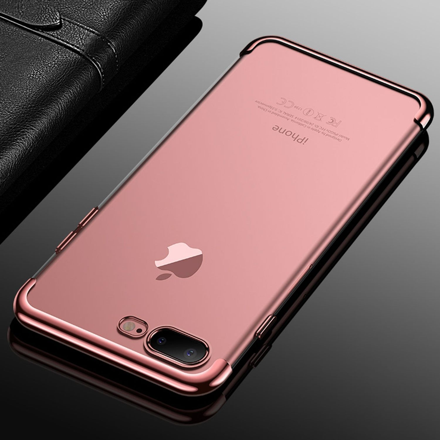 8 KÖNIG 7 Rosa Plus Apple, Plus, DESIGN Backcover, iPhone Schutzhülle, /