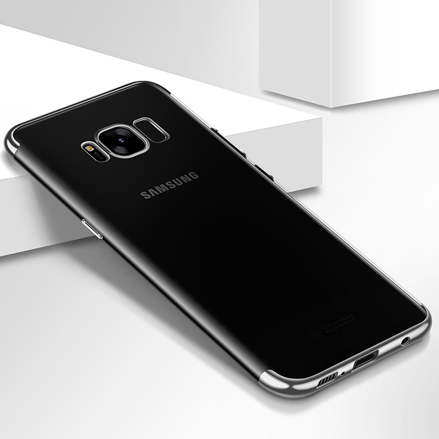 KÖNIG DESIGN Galaxy S8 Silber Samsung, Schutzhülle, Plus, Backcover