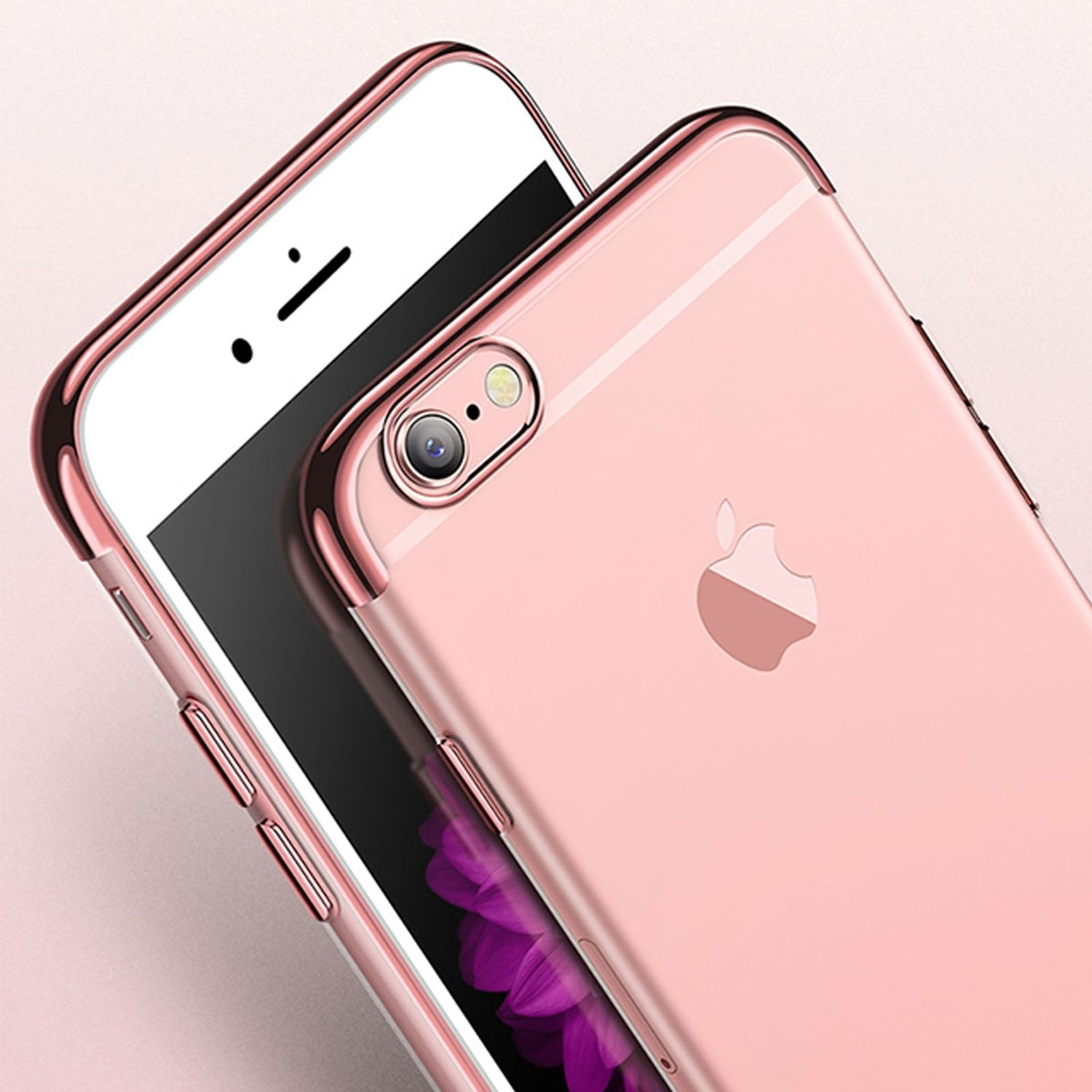 6 IPhone / KÖNIG DESIGN Plus, 6s Apple, Plus Rosa Backcover, Schutzhülle,