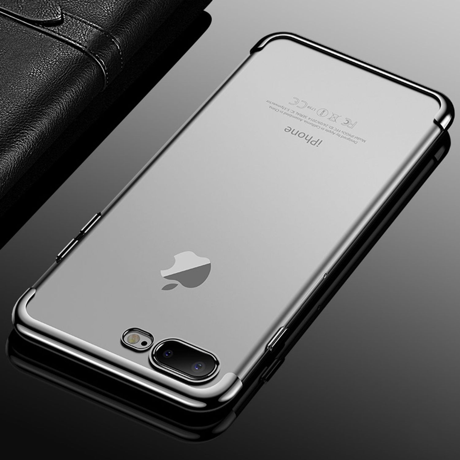 KÖNIG DESIGN / Backcover, Plus Silber iPhone Plus, 8 Apple, Schutzhülle, 7
