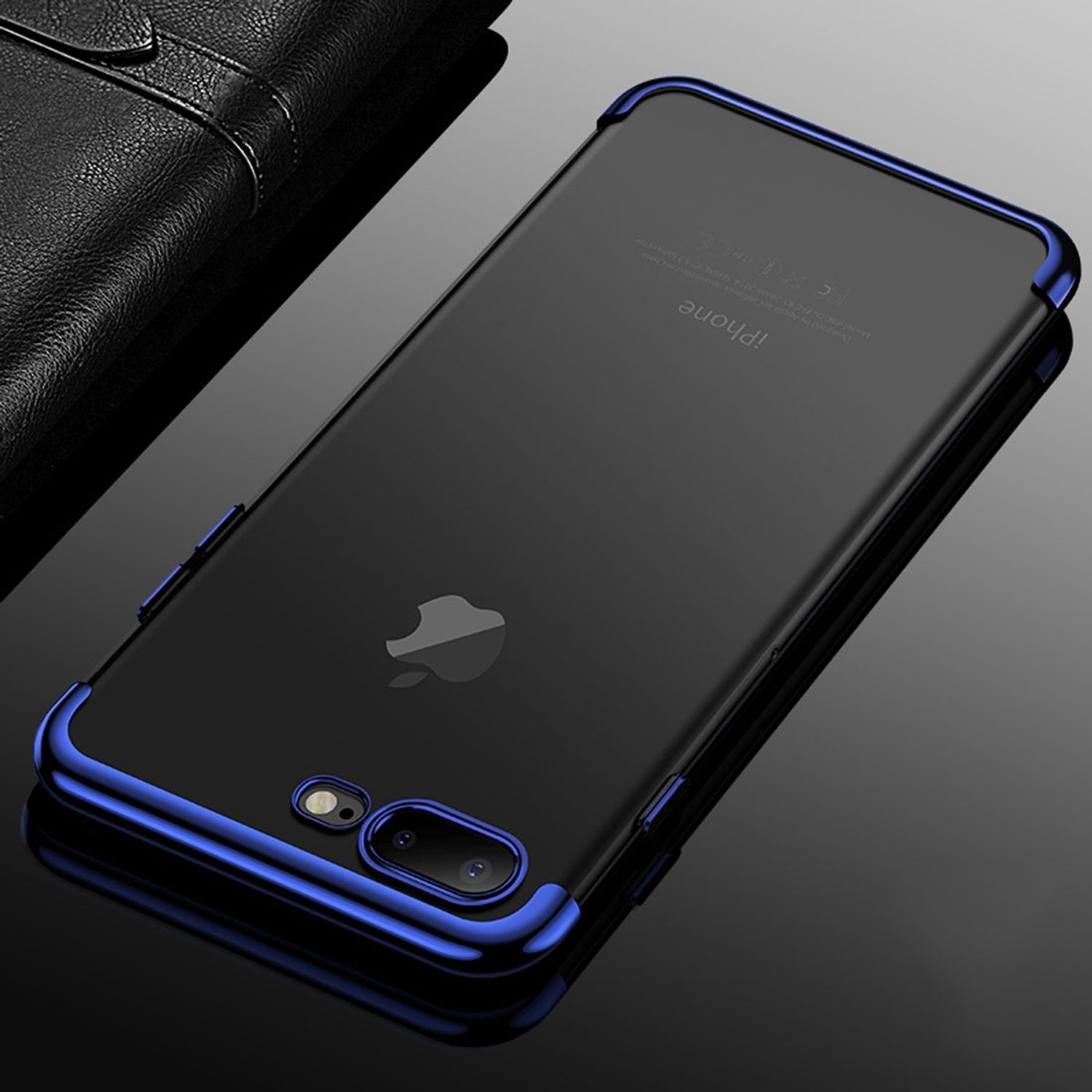 KÖNIG DESIGN Schutzhülle, Backcover, 7 iPhone Blau Apple, Plus, 8 Plus 