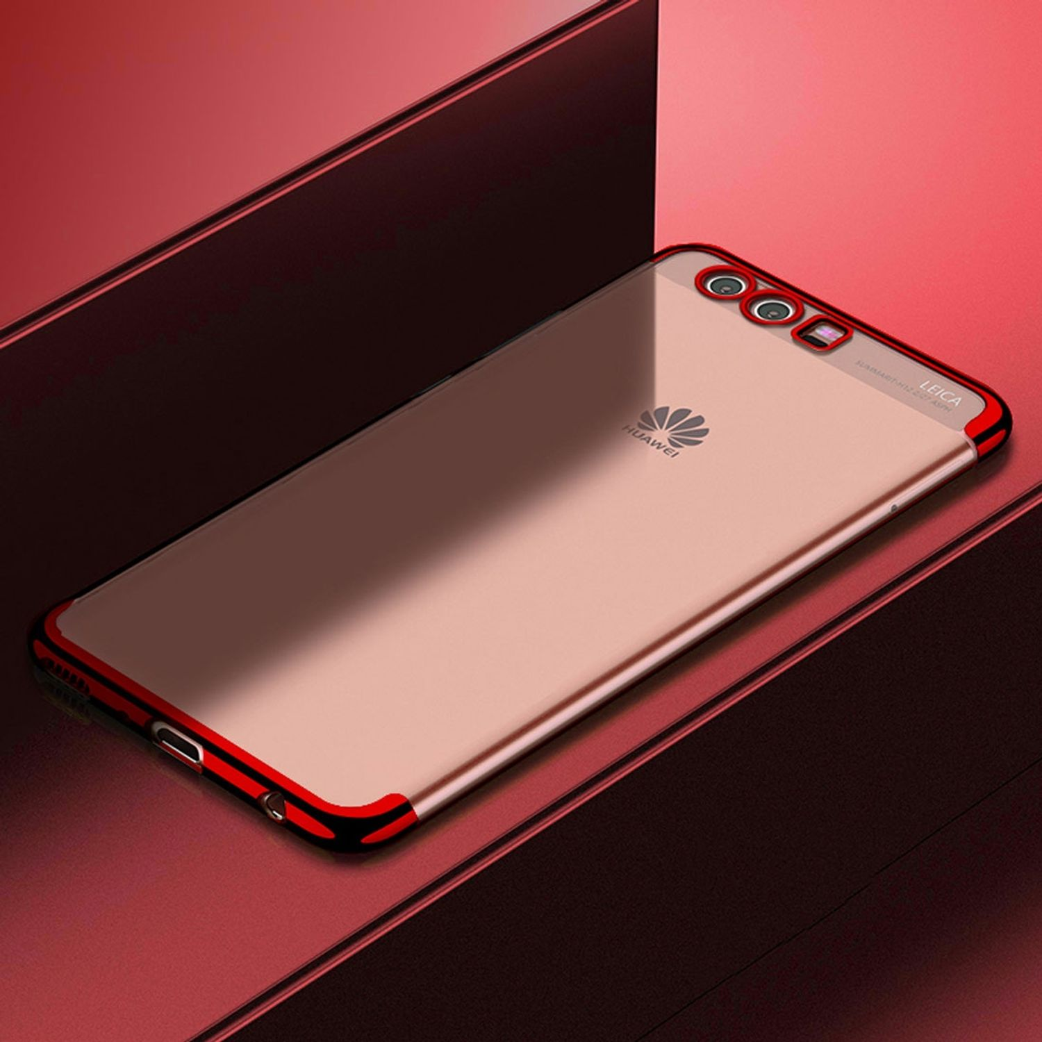 Huawei, P20, DESIGN KÖNIG Schutzhülle, Rot Backcover,