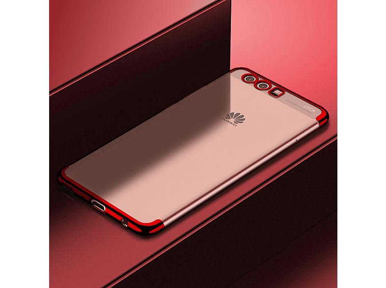 KÖNIG DESIGN Schutzhülle, Backcover, Huawei, P20, Rot