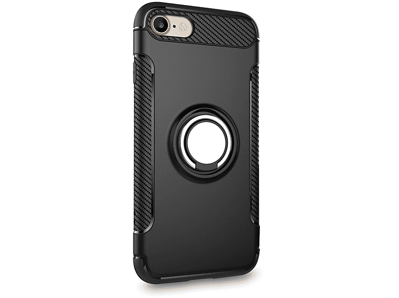 COFI Carbon Ring Case, Bumper, Apple, iPhone 6 / 6s, Schwarz