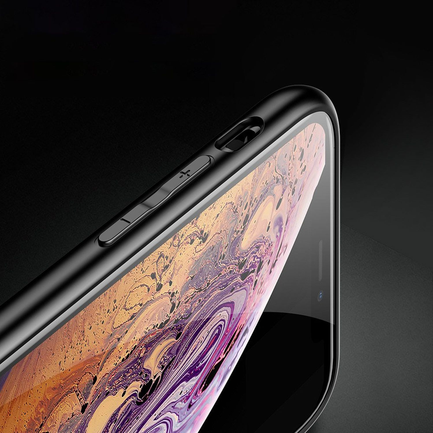 Mehrfarbig Color Bumper, XS, Apple, COFI Case, Glass iPhone
