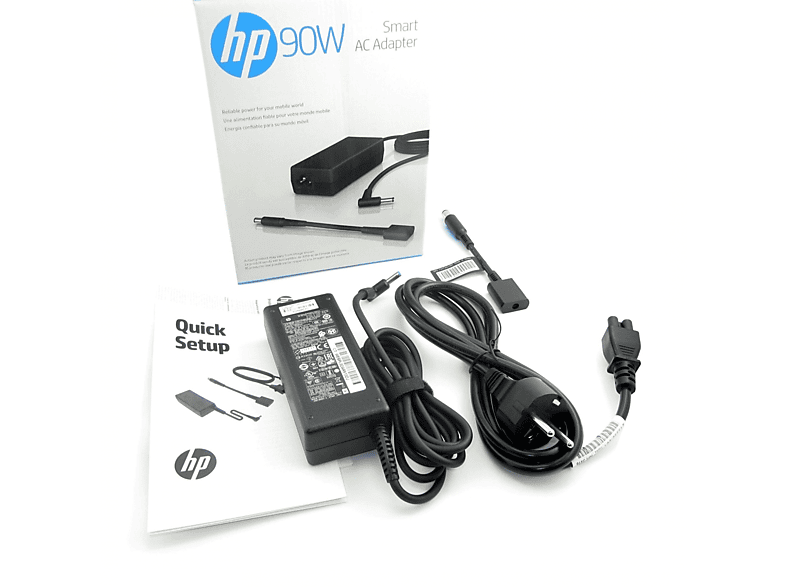 HP original Netzteil für PPP012D-S, 19.5V, 4.62A, Stecker 4.5 x 3.0 mm rund Notebook-Netzteil 90 Watt