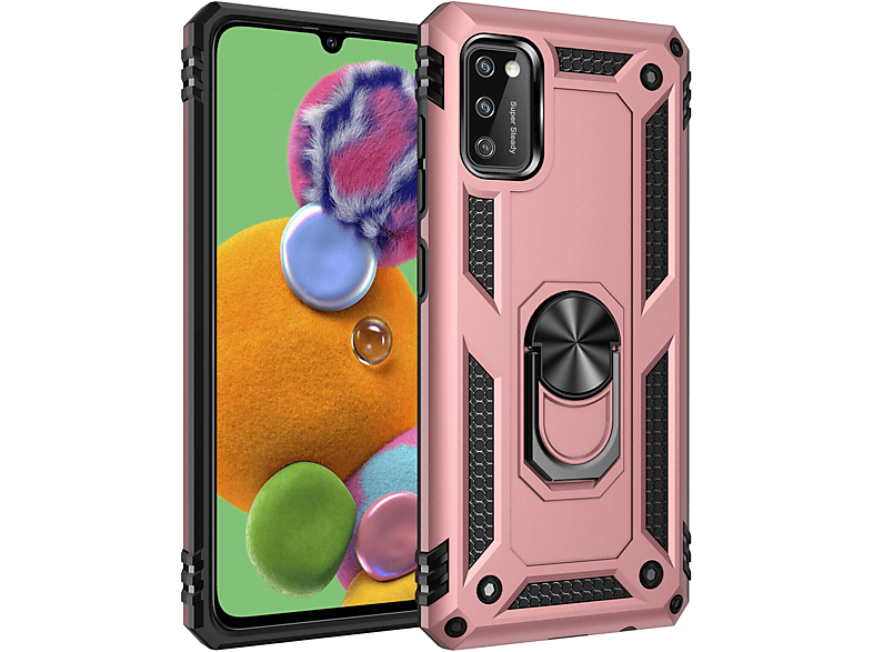 SUNIX Magnetic Ring Case, Bumper, Apple, iPhone XS, Rosa