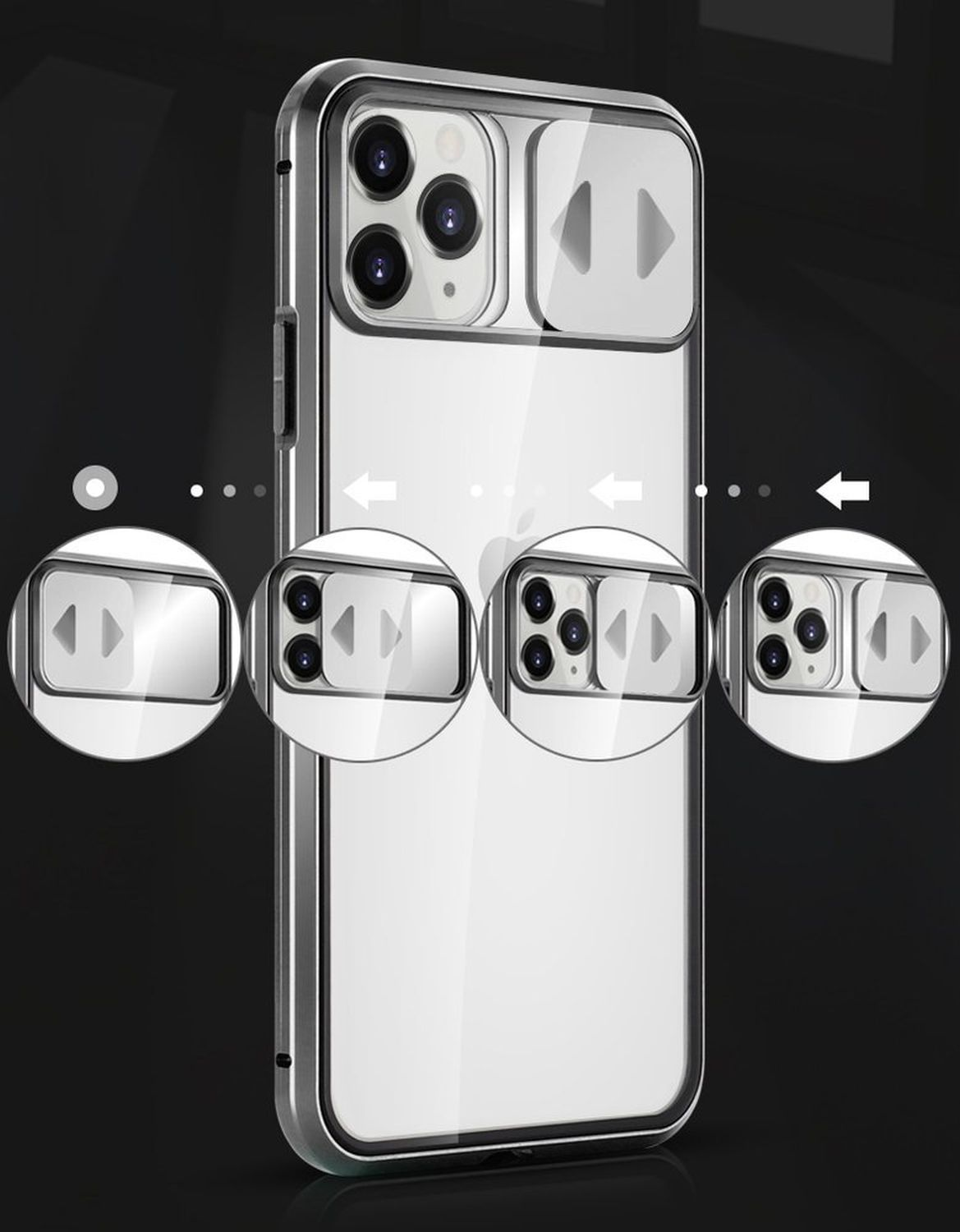 iPhone SE COFI 360 Cover, CamShield Apple, 2020, Case, Full Transparent