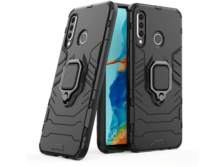 COFI Ring Armor, Backcover, Realme, 8, Schwarz