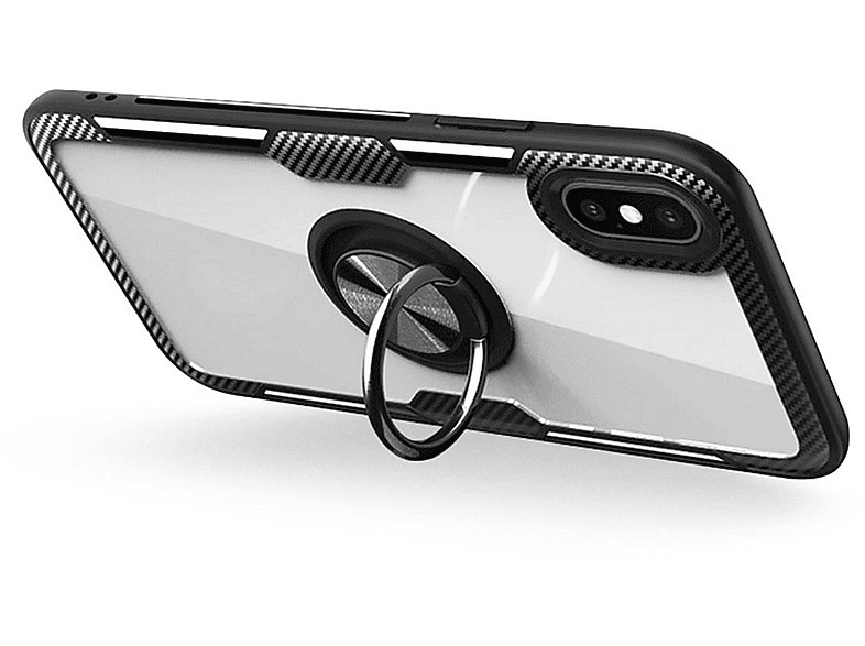 COFI Carbon Ring Case, Bumper, Xiaomi, Redmi 9, Transparent