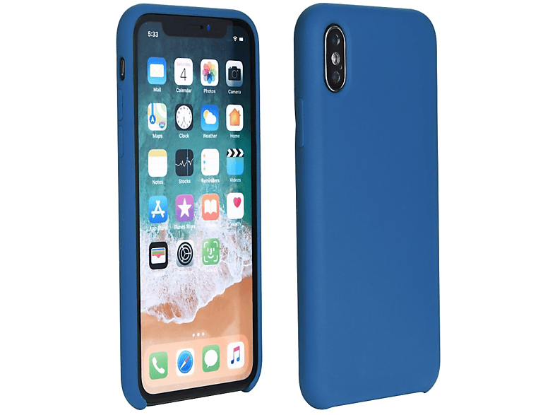 COFI Slim Hülle Silikon Case, Bumper, Samsung, Galaxy A50, Blau