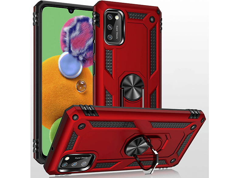 SUNIX Magnetic Ring Case, Bumper, Samsung, Galaxy S20+, Rot