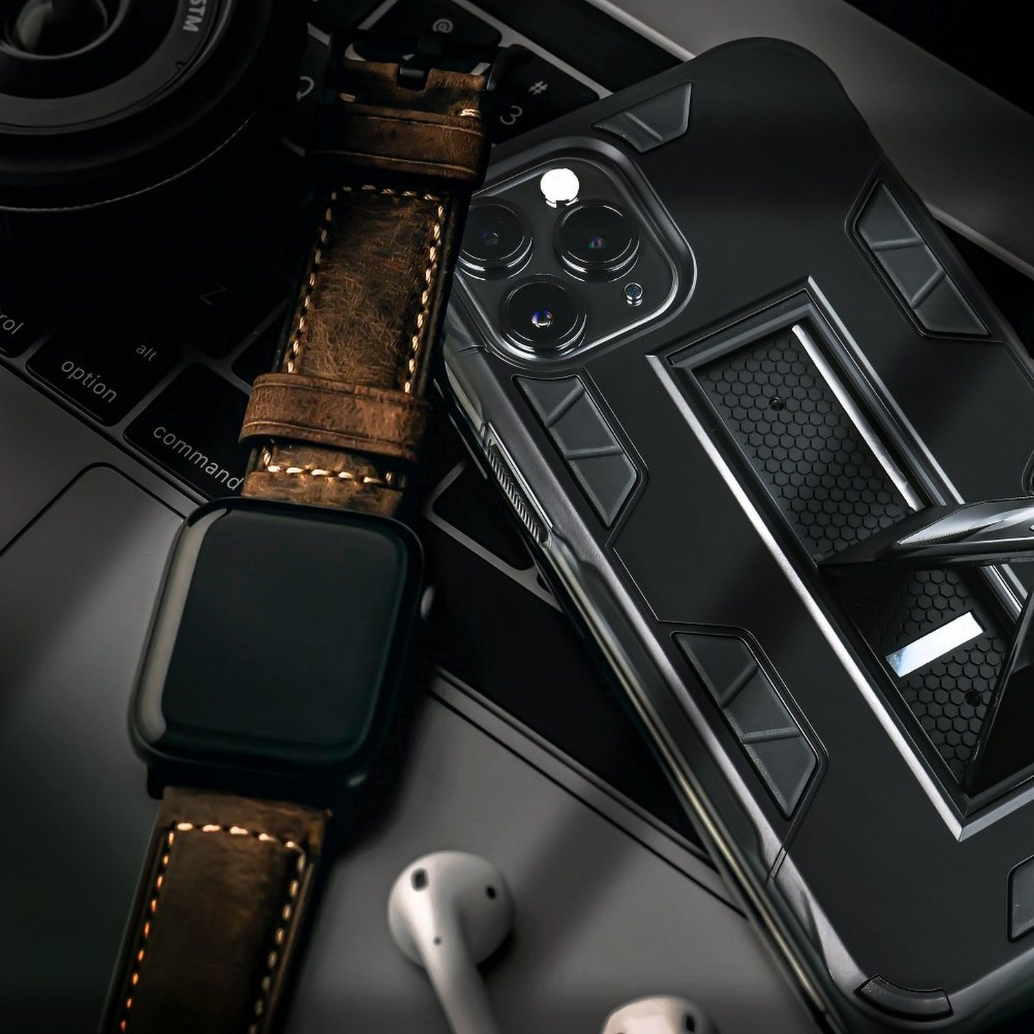 COFI Defender Case Schwarz Galaxy Samsung, Bumper, A41, Kickstand