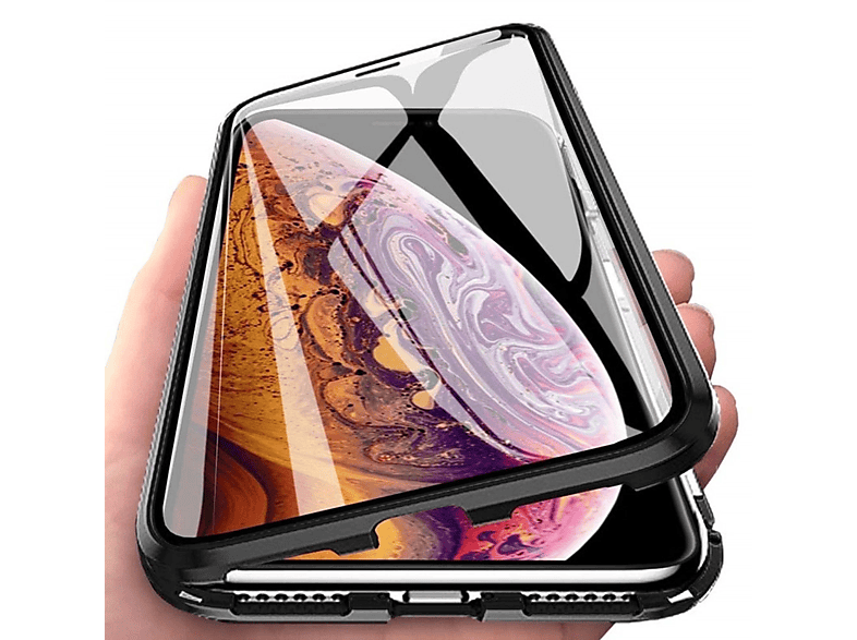 COFI 360° Magnet Slim Hülle, Full Cover, Xiaomi, Redmi Note 12 4G, Schwarz