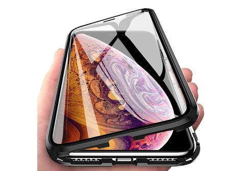 COFI 360° Magnet Slim Hülle, Full Cover, Xiaomi, Redmi Note 12 4G, Schwarz