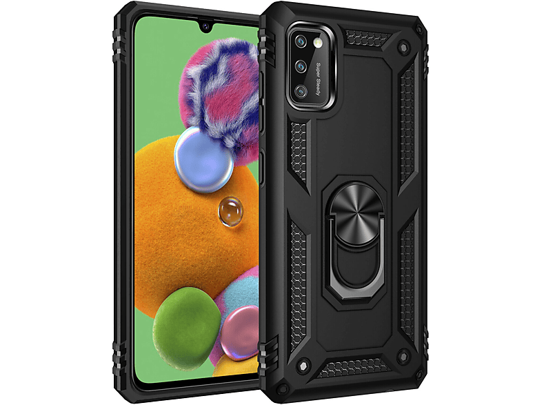 SUNIX Magnetic Ring Case, Bumper, Apple, iPhone X, Schwarz