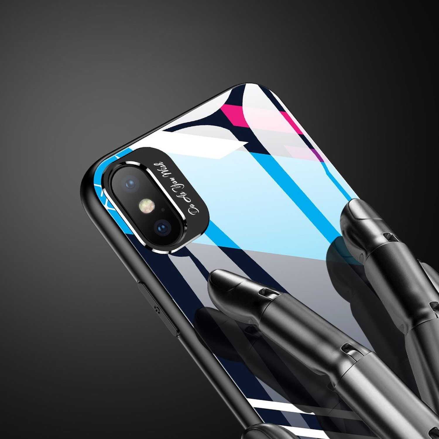 COFI Color 7, Glass Case, iPhone Mehrfarbig Apple, Bumper