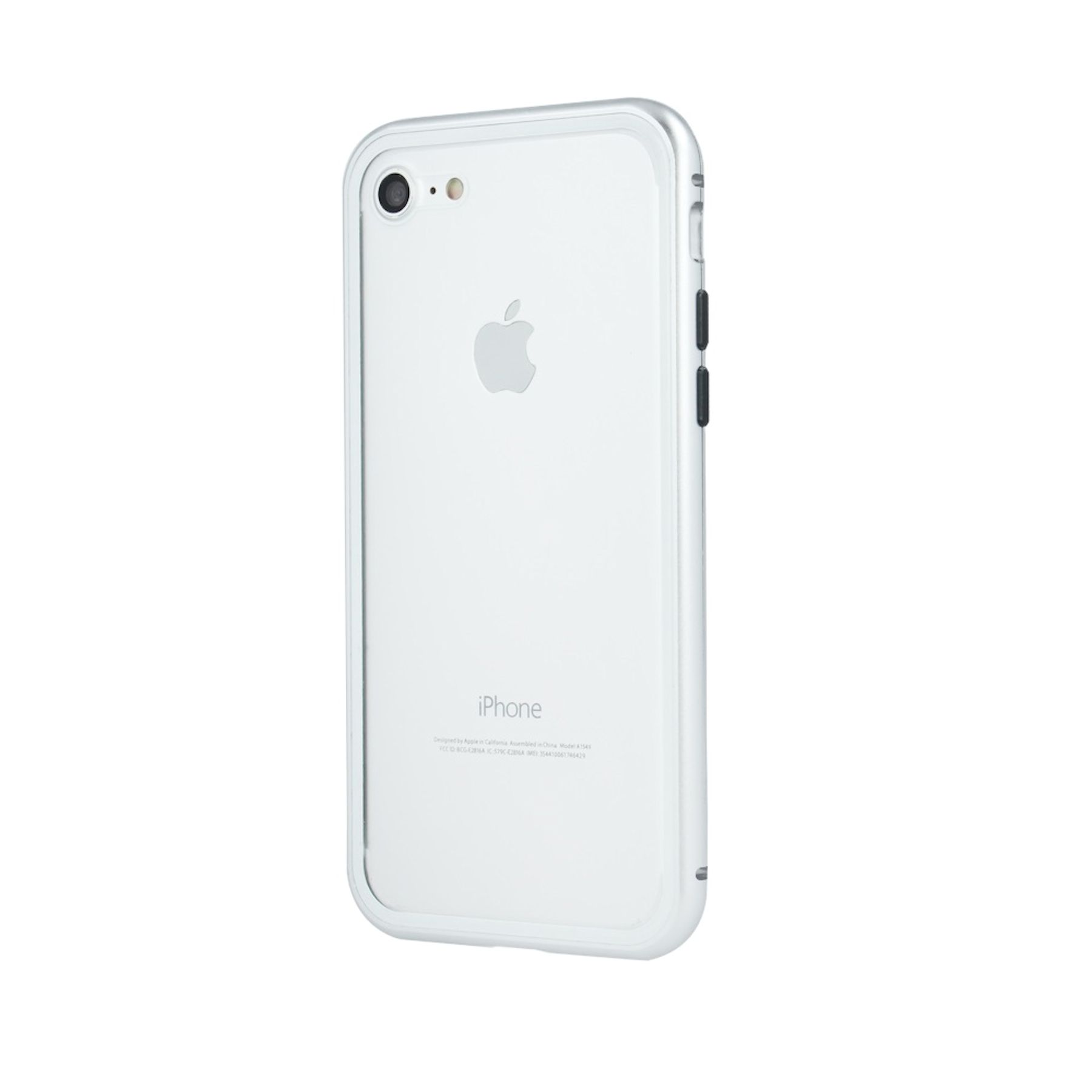 COFI 360 Metall Case, Full iPhone XS, Silber Cover, Apple