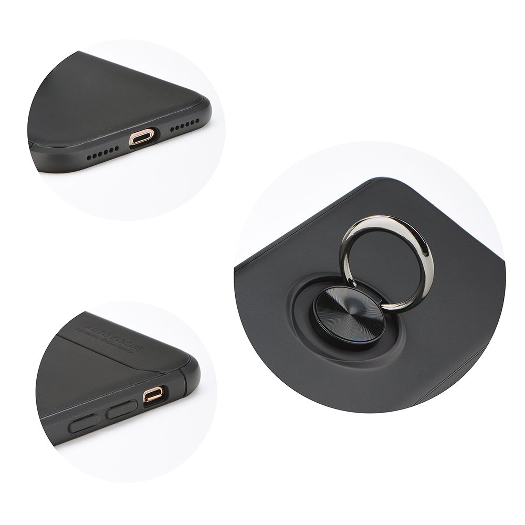 Redmi Case, Schwarz Ring Xiaomi, Note Magnetic 8, Slim Bumper, COFI