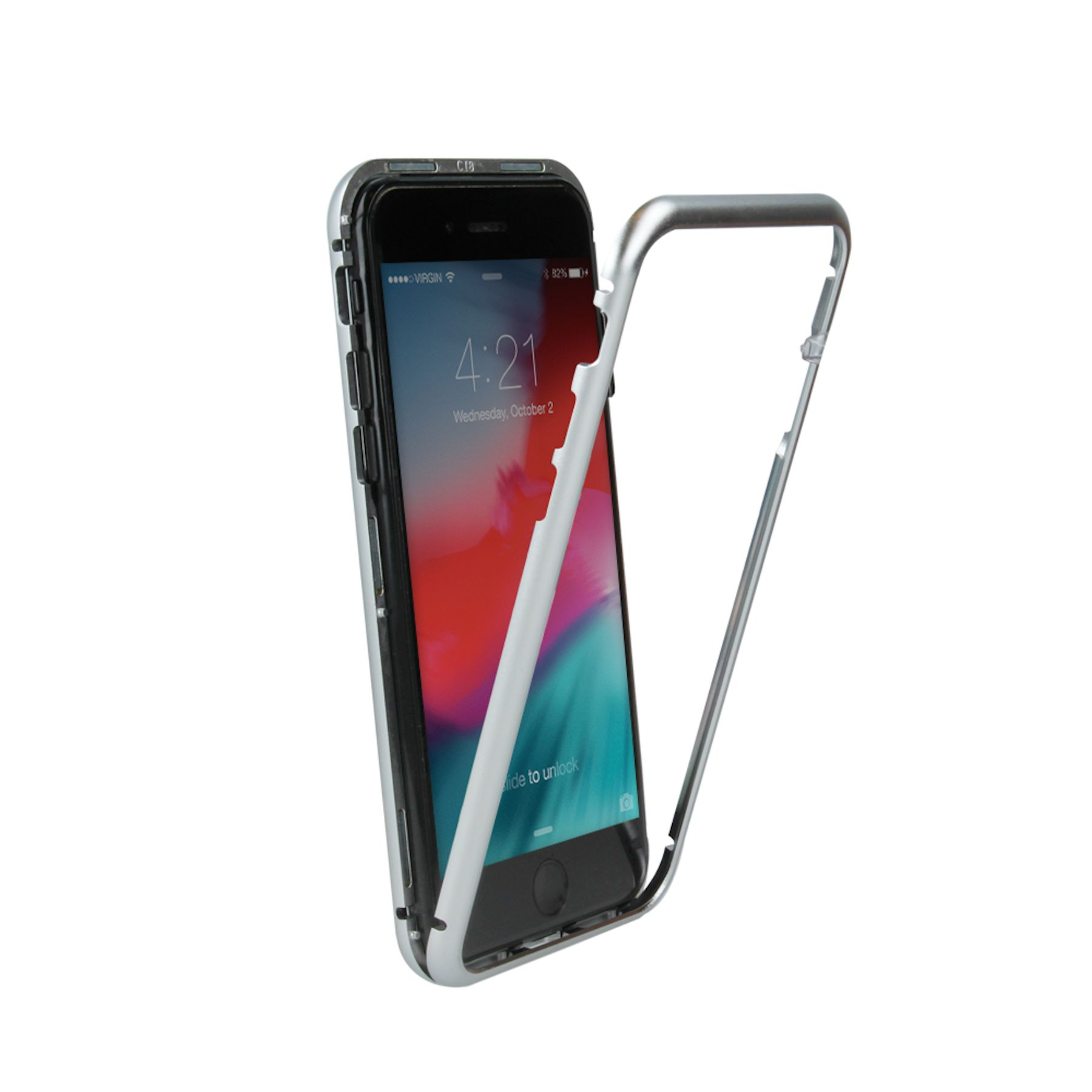 360 COFI Metall Apple, Cover, Full Silber iPhone Case, XS,