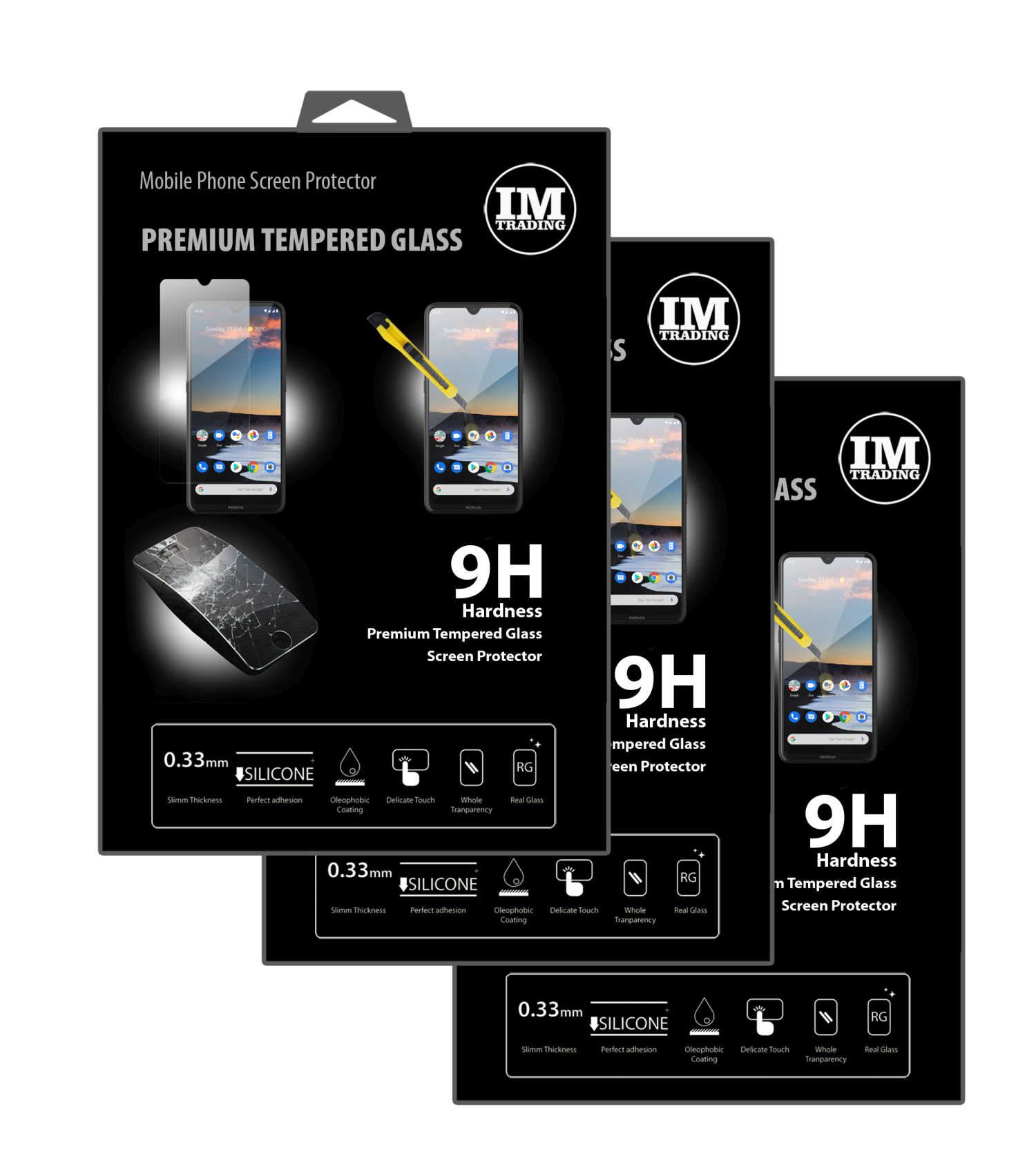 Schutzglas 5.3) 9H Displayschutz(für Nokia COFI