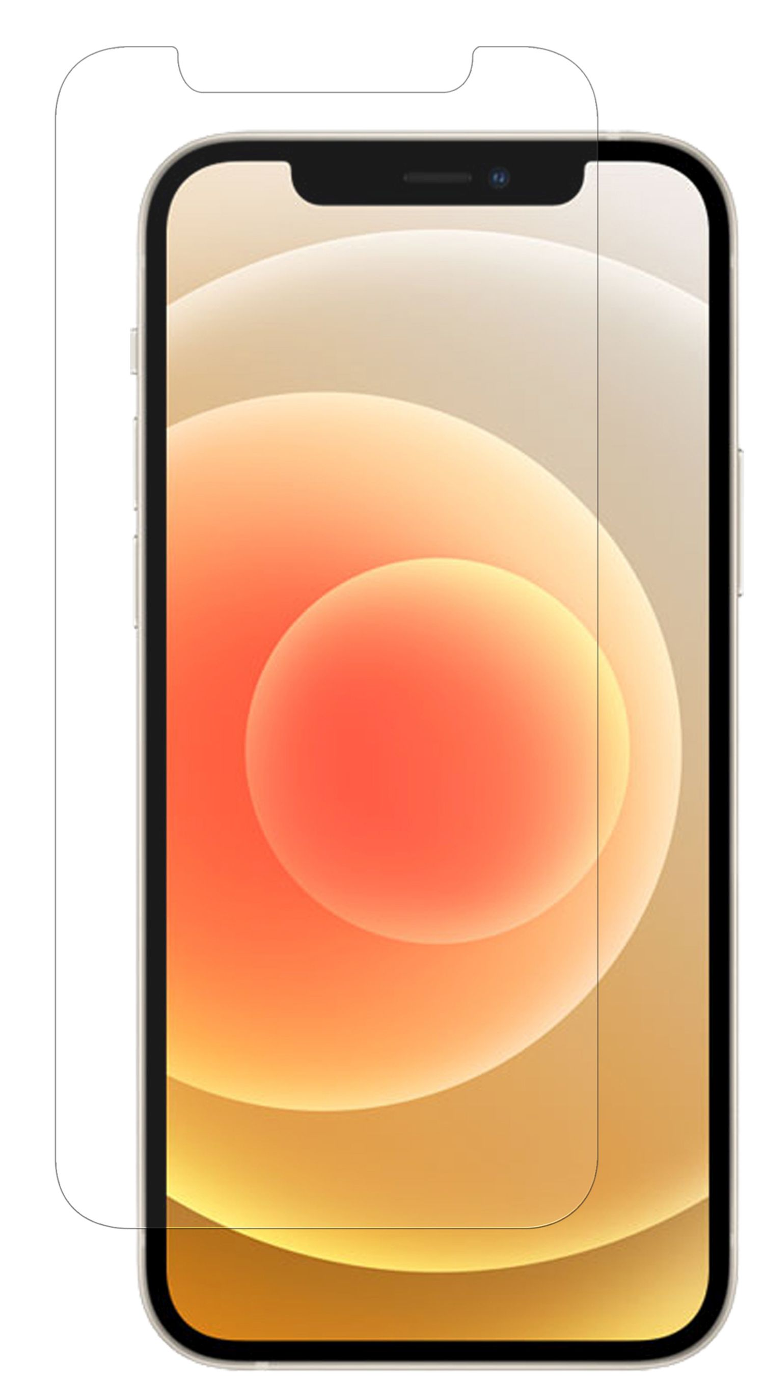 Displayschutz(für Apple Schutzglas iPhone 12) 9H COFI